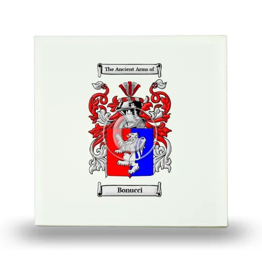 Bonucci Small Ceramic Tile with Coat of Arms