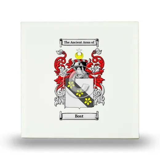 Bost Small Ceramic Tile with Coat of Arms