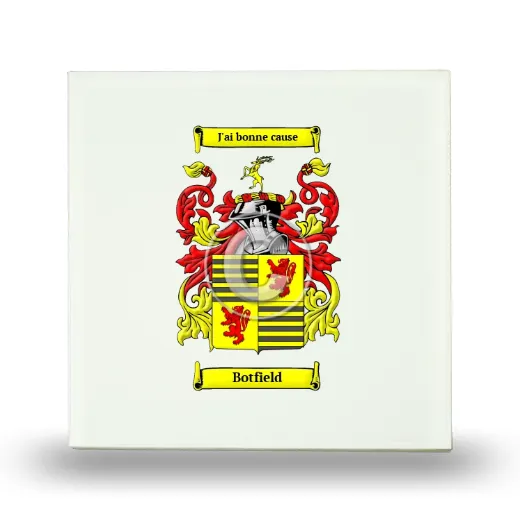 Botfield Small Ceramic Tile with Coat of Arms
