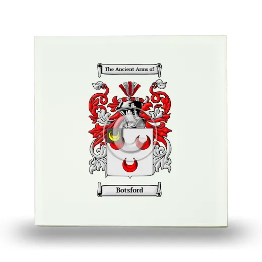 Botsford Small Ceramic Tile with Coat of Arms