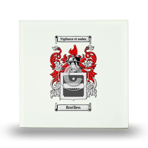 Bratlien Small Ceramic Tile with Coat of Arms