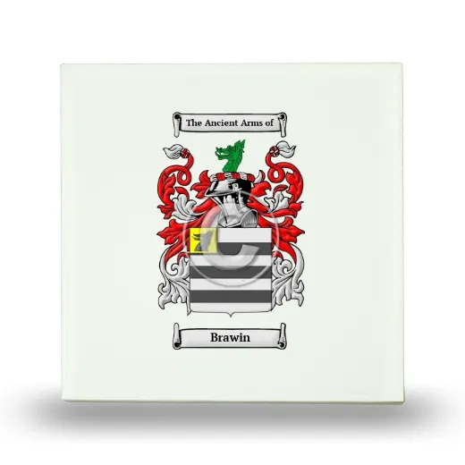 Brawin Small Ceramic Tile with Coat of Arms