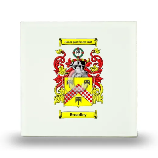 Broadley Small Ceramic Tile with Coat of Arms