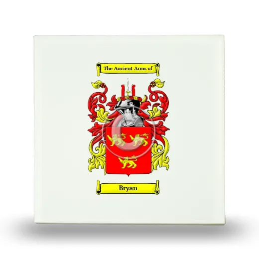 Bryan Small Ceramic Tile with Coat of Arms
