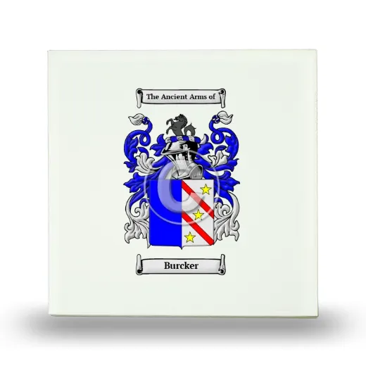 Burcker Small Ceramic Tile with Coat of Arms