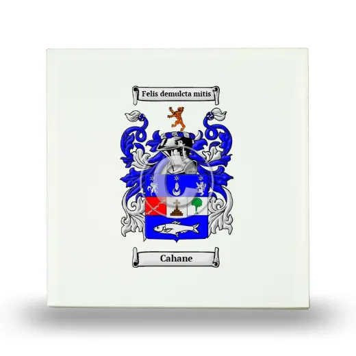 Cahane Small Ceramic Tile with Coat of Arms
