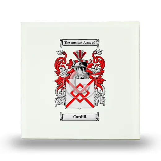 Cardill Small Ceramic Tile with Coat of Arms