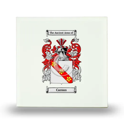 Carnus Small Ceramic Tile with Coat of Arms