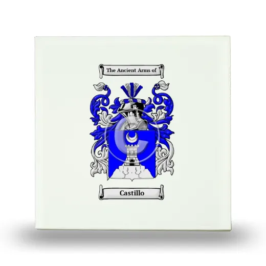 Castillo Small Ceramic Tile with Coat of Arms