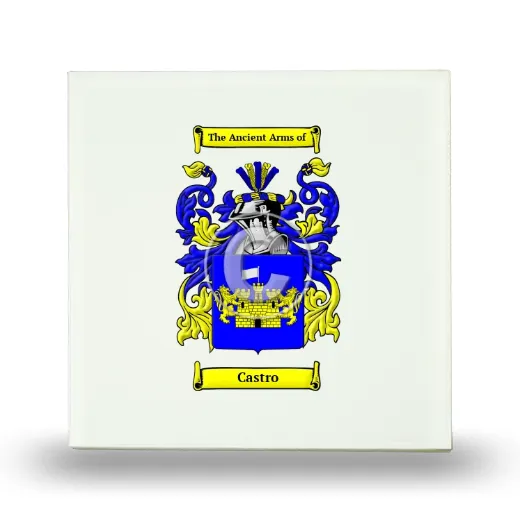 Castro Small Ceramic Tile with Coat of Arms