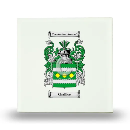 Challice Small Ceramic Tile with Coat of Arms