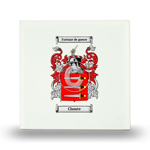 Choate Small Ceramic Tile with Coat of Arms