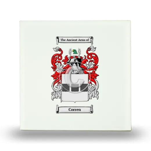 Corren Small Ceramic Tile with Coat of Arms