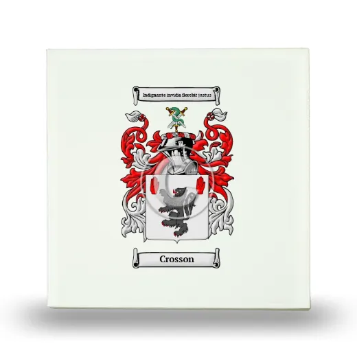 Crosson Small Ceramic Tile with Coat of Arms