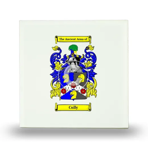 Cully Small Ceramic Tile with Coat of Arms