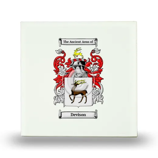 Devison Small Ceramic Tile with Coat of Arms