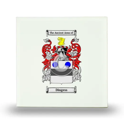 Dingess Small Ceramic Tile with Coat of Arms