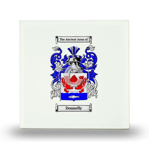 Donnelly Small Ceramic Tile with Coat of Arms