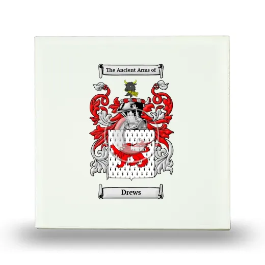 Drews Small Ceramic Tile with Coat of Arms
