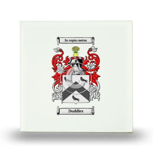 Duddles Small Ceramic Tile with Coat of Arms