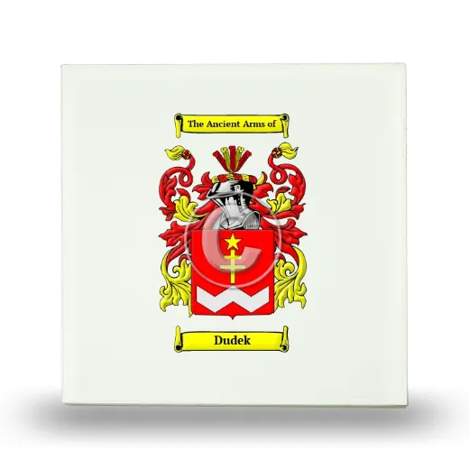 Dudek Small Ceramic Tile with Coat of Arms
