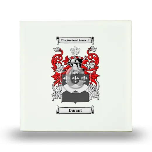 Durant Small Ceramic Tile with Coat of Arms