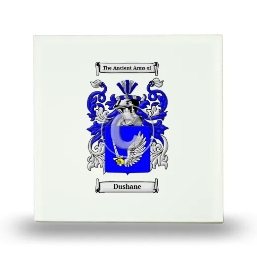 Dushane Small Ceramic Tile with Coat of Arms
