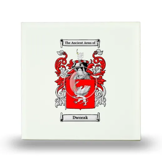 Dworak Small Ceramic Tile with Coat of Arms