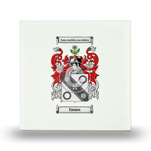 Emms Small Ceramic Tile with Coat of Arms