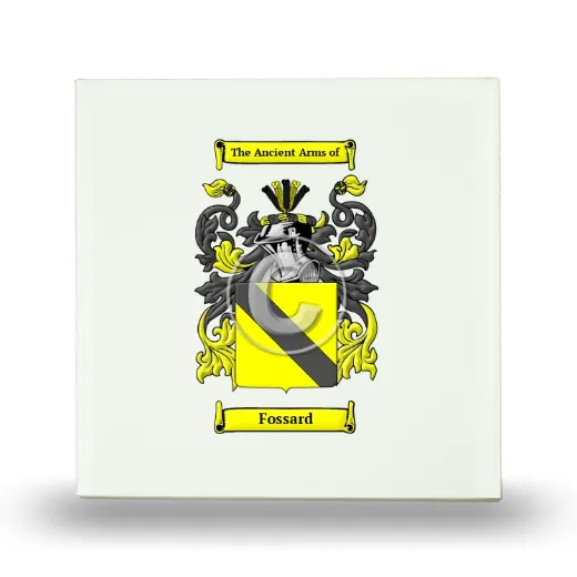 Fossard Small Ceramic Tile with Coat of Arms