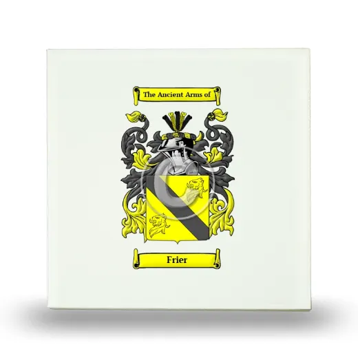 Frier Small Ceramic Tile with Coat of Arms