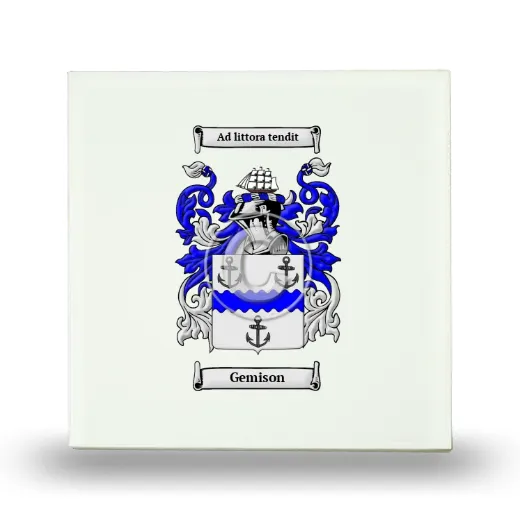 Gemison Small Ceramic Tile with Coat of Arms