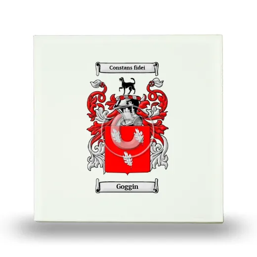Goggin Small Ceramic Tile with Coat of Arms