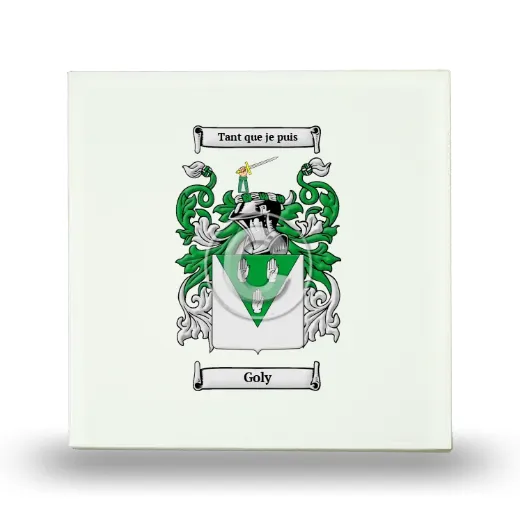 Goly Small Ceramic Tile with Coat of Arms