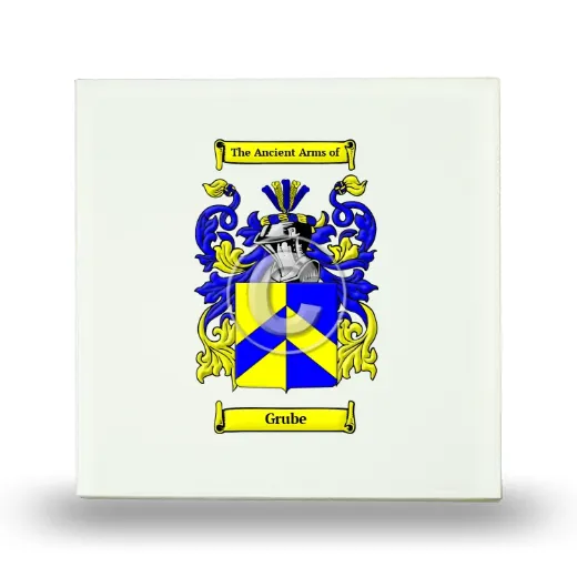 Grube Small Ceramic Tile with Coat of Arms
