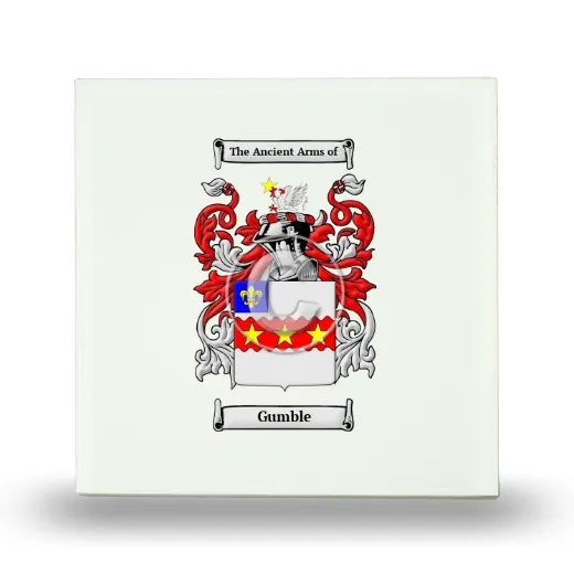 Gumble Small Ceramic Tile with Coat of Arms