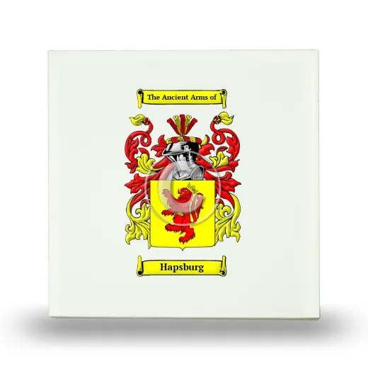 Hapsburg Small Ceramic Tile with Coat of Arms