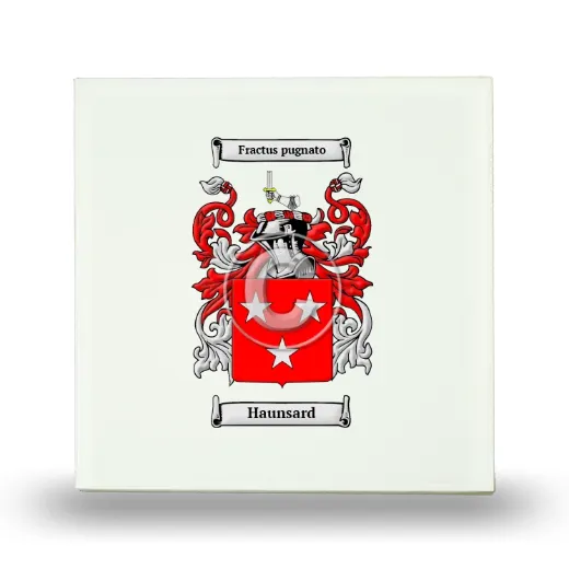 Haunsard Small Ceramic Tile with Coat of Arms
