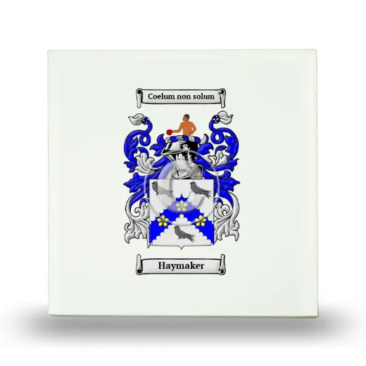 Haymaker Small Ceramic Tile with Coat of Arms