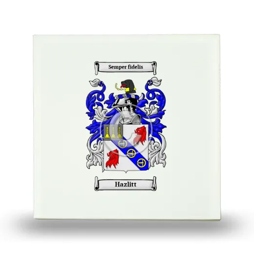 Hazlitt Small Ceramic Tile with Coat of Arms