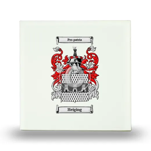 Heiging Small Ceramic Tile with Coat of Arms