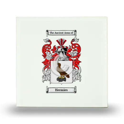 Hermies Small Ceramic Tile with Coat of Arms