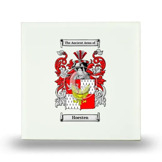 Hoesten Small Ceramic Tile with Coat of Arms