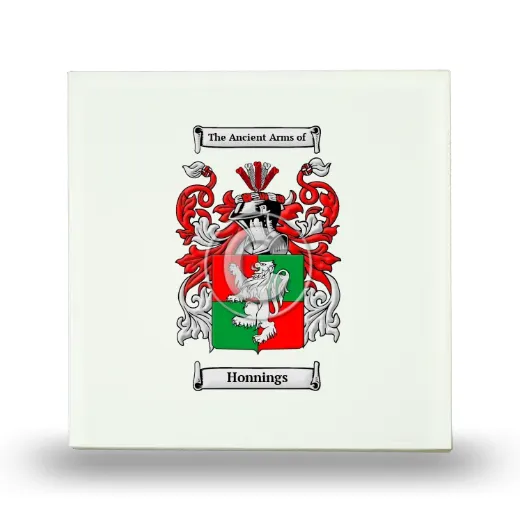 Honnings Small Ceramic Tile with Coat of Arms