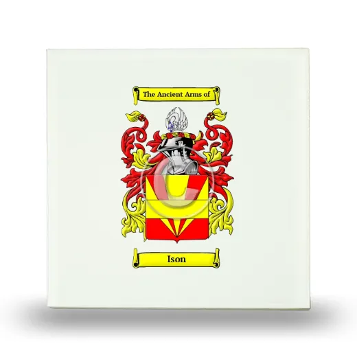 Ison Small Ceramic Tile with Coat of Arms