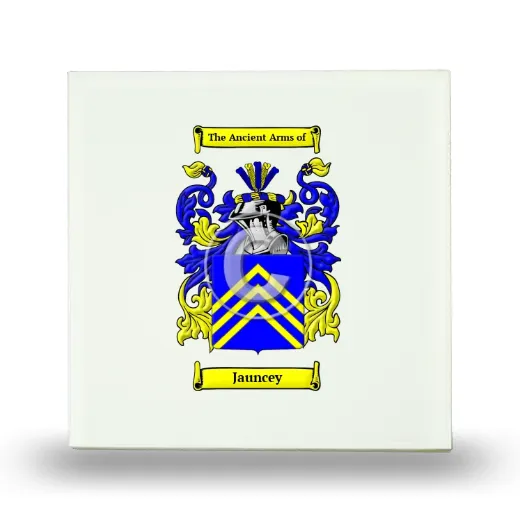Jauncey Small Ceramic Tile with Coat of Arms
