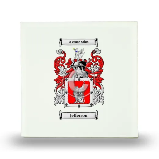 Jefferson Small Ceramic Tile with Coat of Arms