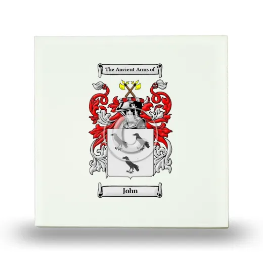 John Small Ceramic Tile with Coat of Arms