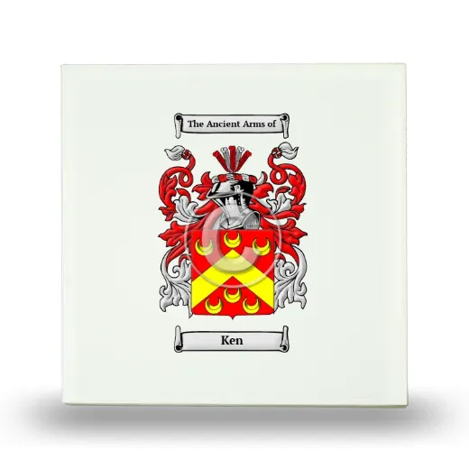 Ken Small Ceramic Tile with Coat of Arms