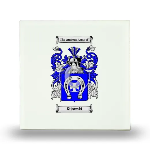 Kijowski Small Ceramic Tile with Coat of Arms